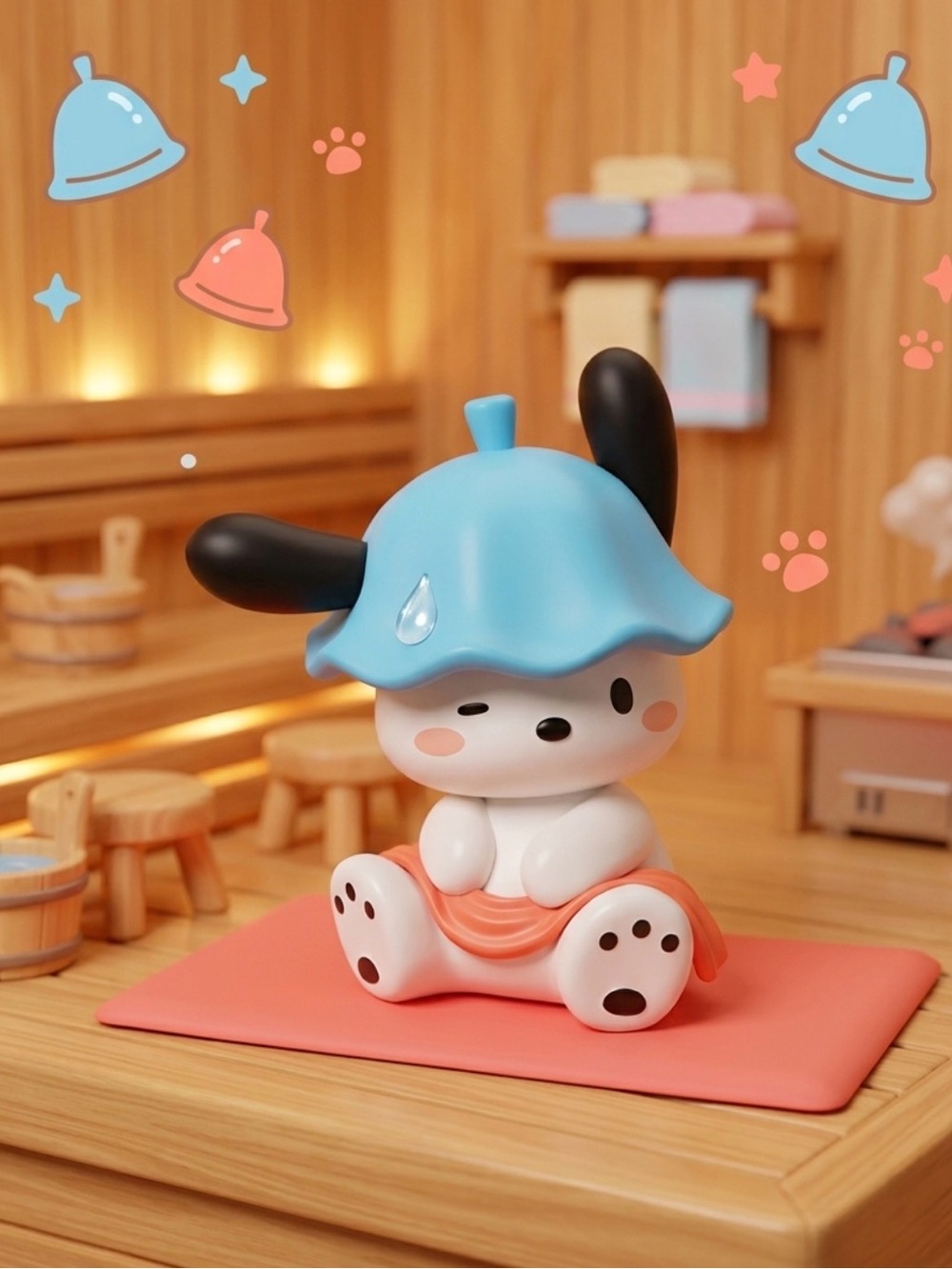 Pochacco Soo Cute! Let’s Take a Sauna Series Figure
